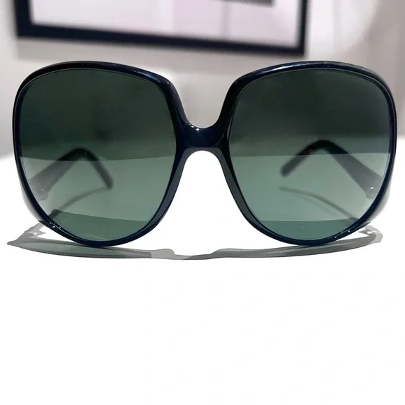 DOLCE & GABBANA 6033 OVERSIZED BLACK SUNGLASSES EXCELLENT  display picture 1